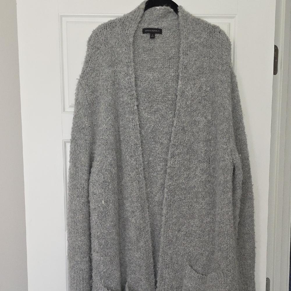 Banana Republic Soft Gray Cardigan